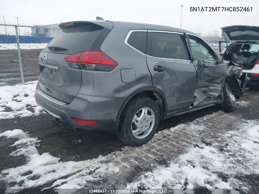 5N1AT2MT7HC852461 2017 Nissan Rogue S/Sl