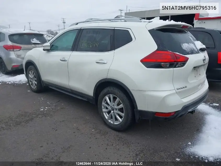 5N1AT2MV6HC795316 2017 Nissan Rogue Sv/Sl