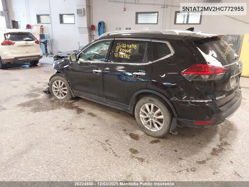 5N1AT2MV2HC772955 2017 Nissan Rogue Sv
