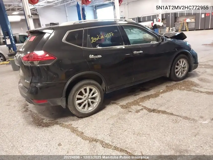 5N1AT2MV2HC772955 2017 Nissan Rogue Sv