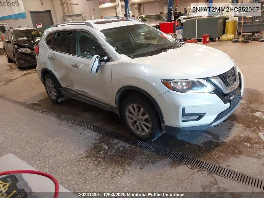 5N1AT2MM2HC852067 2017 Nissan Rogue Sv