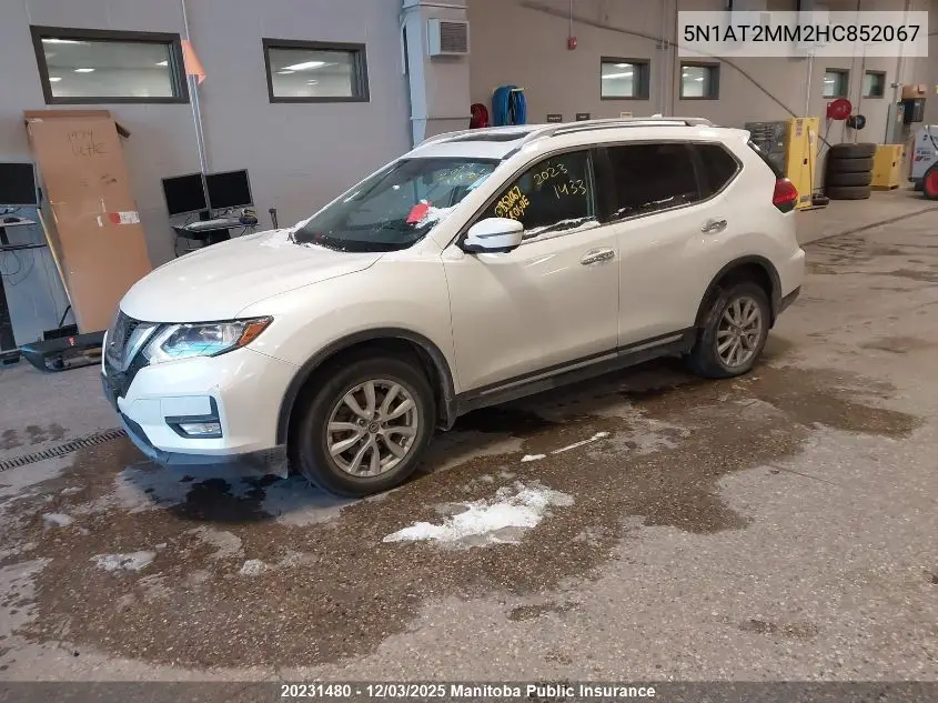 5N1AT2MM2HC852067 2017 Nissan Rogue Sv
