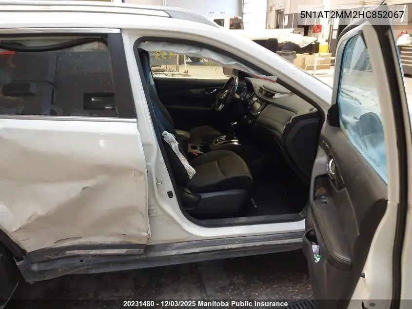 5N1AT2MM2HC852067 2017 Nissan Rogue Sv