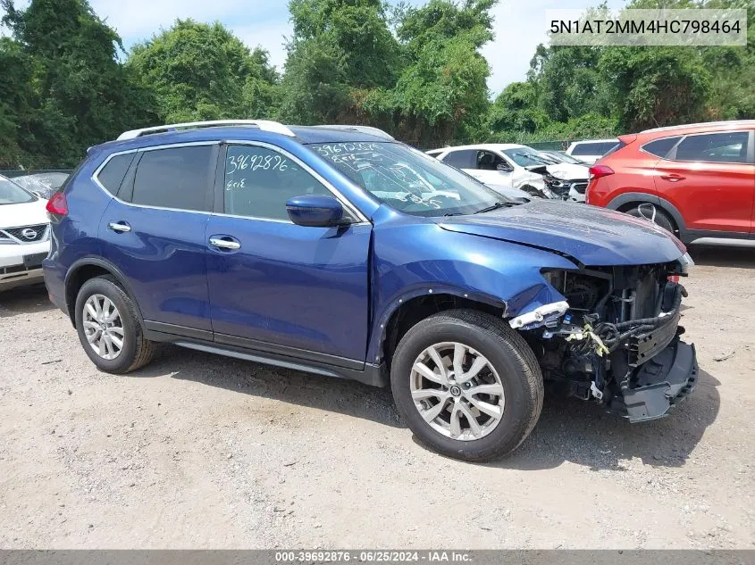 2017 Nissan Rogue Sv VIN: 5N1AT2MM4HC798464 Lot: 39692876