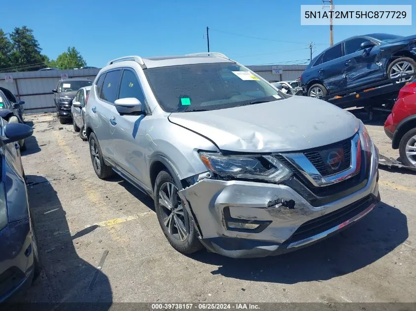 2017 Nissan Rogue S/Sl VIN: 5N1AT2MT5HC877729 Lot: 39738157