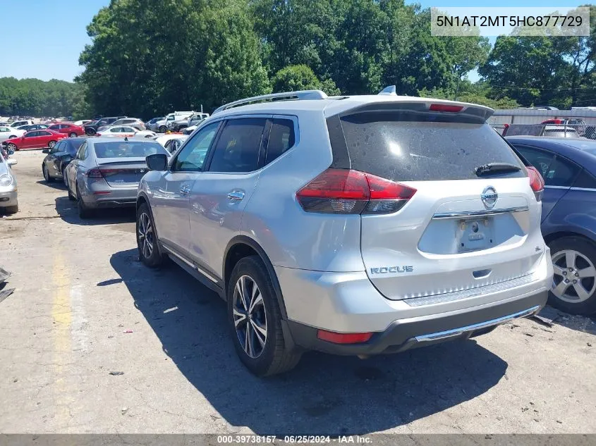 2017 Nissan Rogue S/Sl VIN: 5N1AT2MT5HC877729 Lot: 39738157