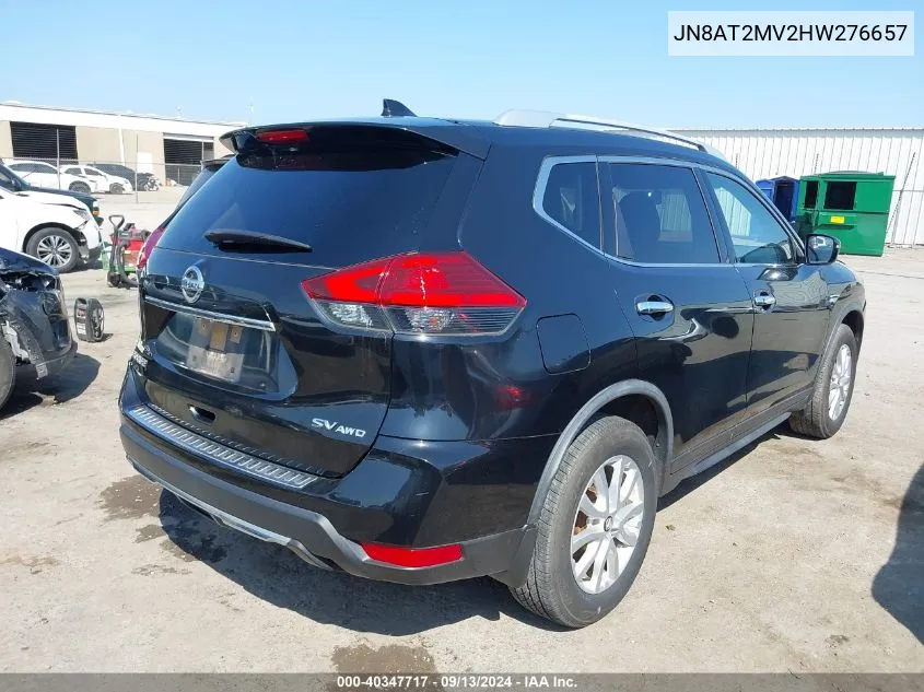 2017 Nissan Rogue Sv VIN: JN8AT2MV2HW276657 Lot: 40347717