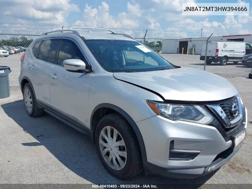 2017 Nissan Rogue S VIN: JN8AT2MT3HW394666 Lot: 40410483