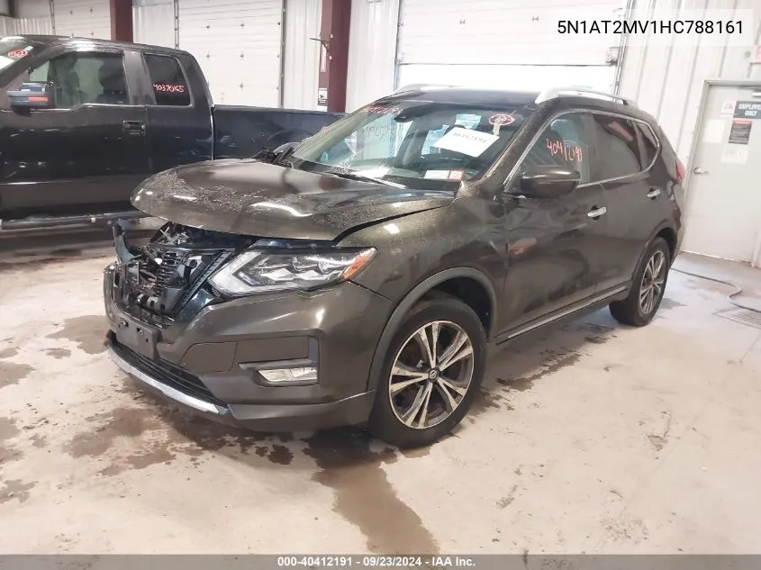 2017 Nissan Rogue Sl VIN: 5N1AT2MV1HC788161 Lot: 40412191