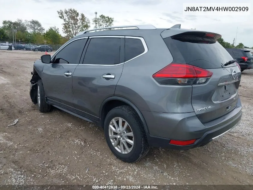 JN8AT2MV4HW002909 2017 Nissan Rogue Sv