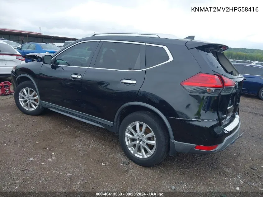 2017 Nissan Rogue Sv VIN: KNMAT2MV2HP558416 Lot: 40413560