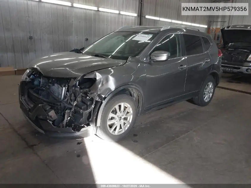 KNMAT2MV5HP579356 2017 Nissan Rogue Sv