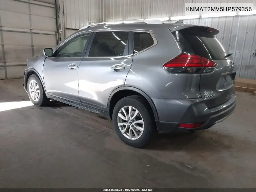 KNMAT2MV5HP579356 2017 Nissan Rogue Sv