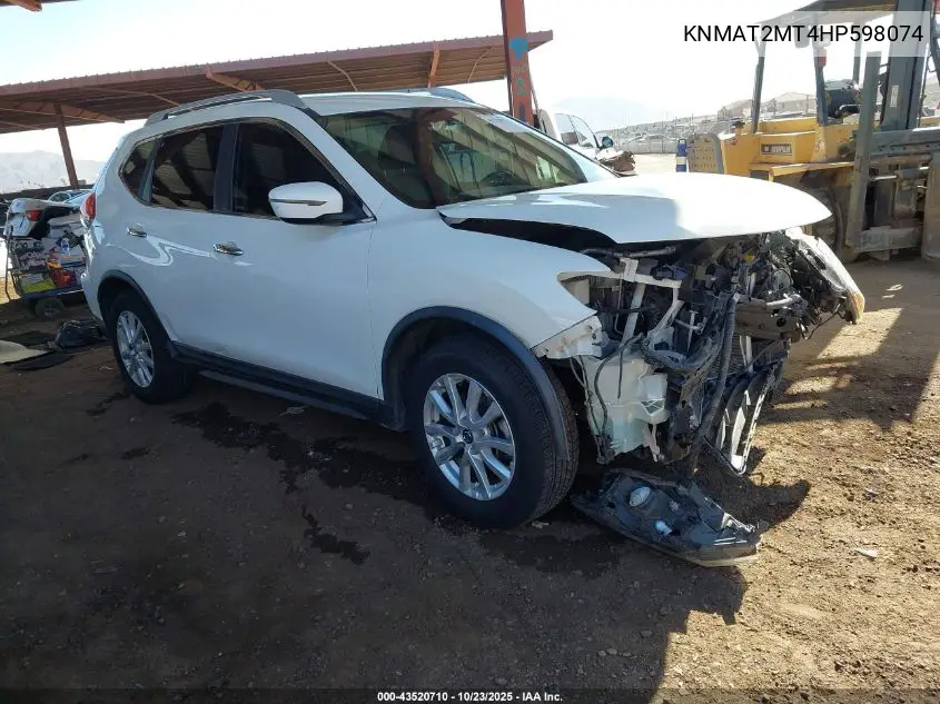 KNMAT2MT4HP598074 2017 Nissan Rogue Sv