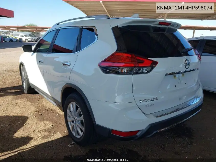 KNMAT2MT4HP598074 2017 Nissan Rogue Sv