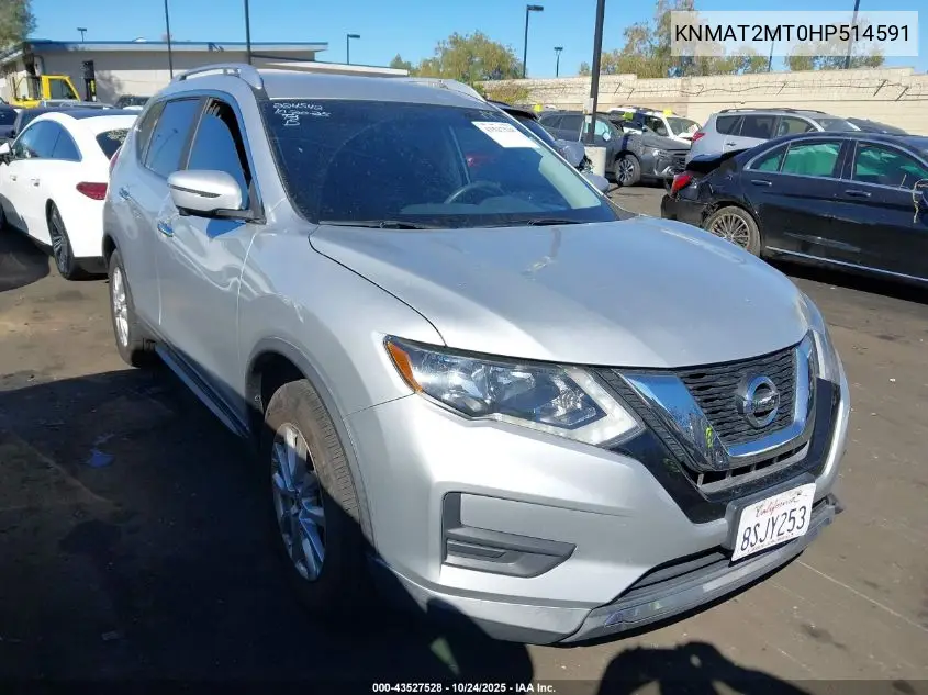 KNMAT2MT0HP514591 2017 Nissan Rogue Sv