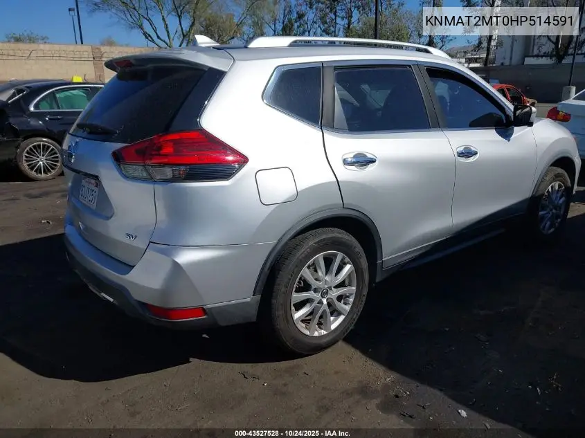 KNMAT2MT0HP514591 2017 Nissan Rogue Sv