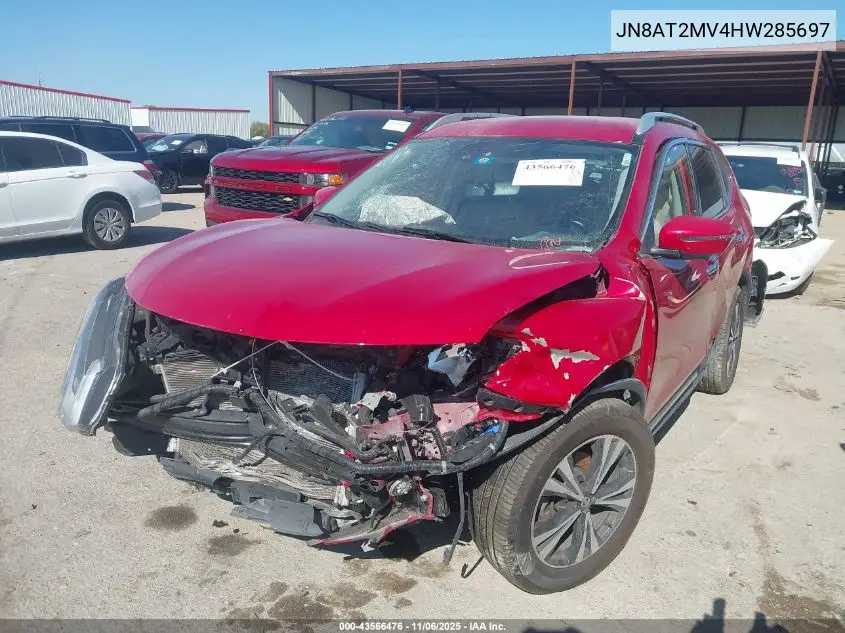 JN8AT2MV4HW285697 2017 Nissan Rogue Sl
