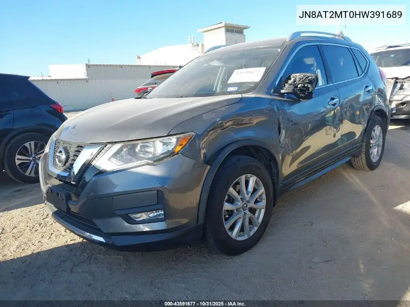 JN8AT2MT0HW391689 2017 Nissan Rogue Sv