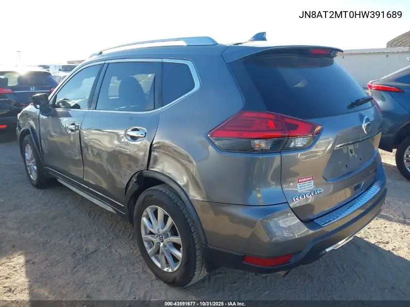 JN8AT2MT0HW391689 2017 Nissan Rogue Sv