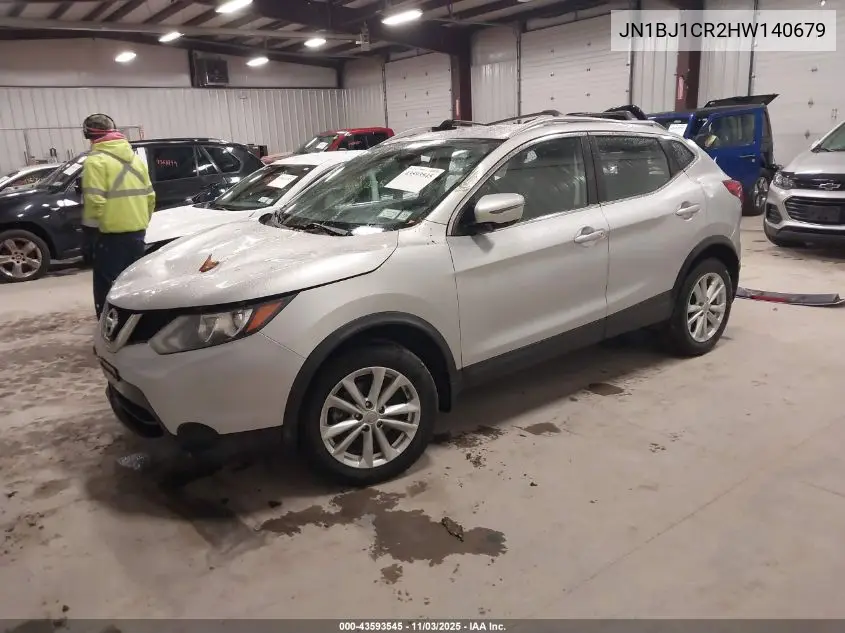 JN1BJ1CR2HW140679 2017 Nissan Rogue Sport Sv