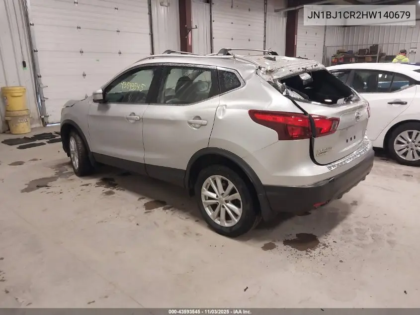 JN1BJ1CR2HW140679 2017 Nissan Rogue Sport Sv