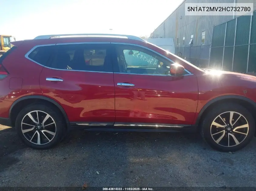 5N1AT2MV2HC732780 2017 Nissan Rogue Sl