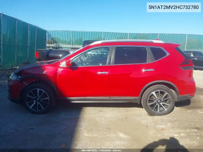 5N1AT2MV2HC732780 2017 Nissan Rogue Sl