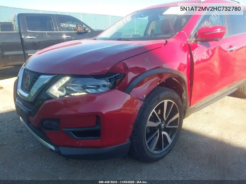 5N1AT2MV2HC732780 2017 Nissan Rogue Sl
