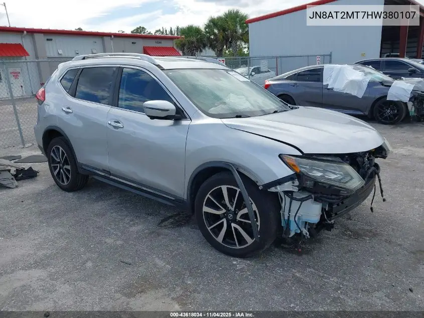JN8AT2MT7HW380107 2017 Nissan Rogue Sl