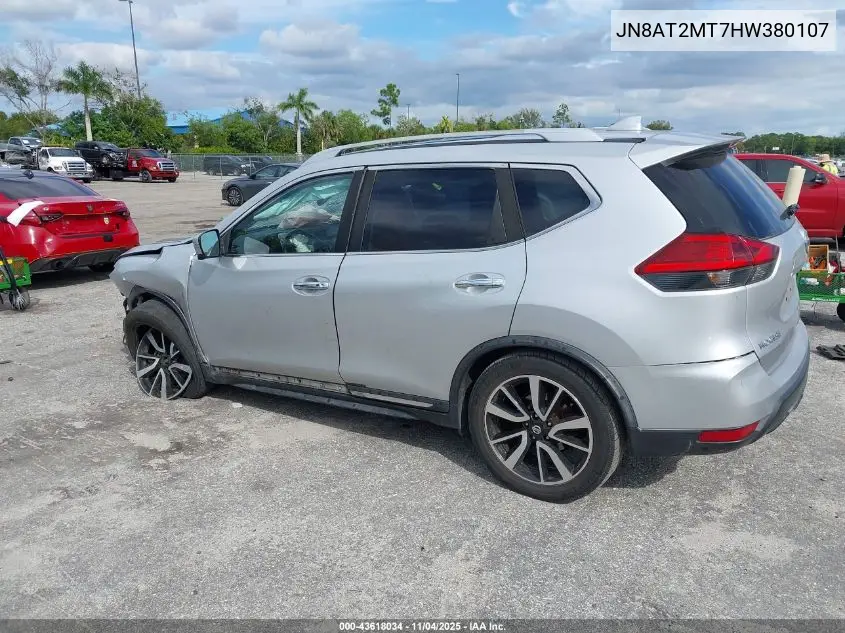 JN8AT2MT7HW380107 2017 Nissan Rogue Sl