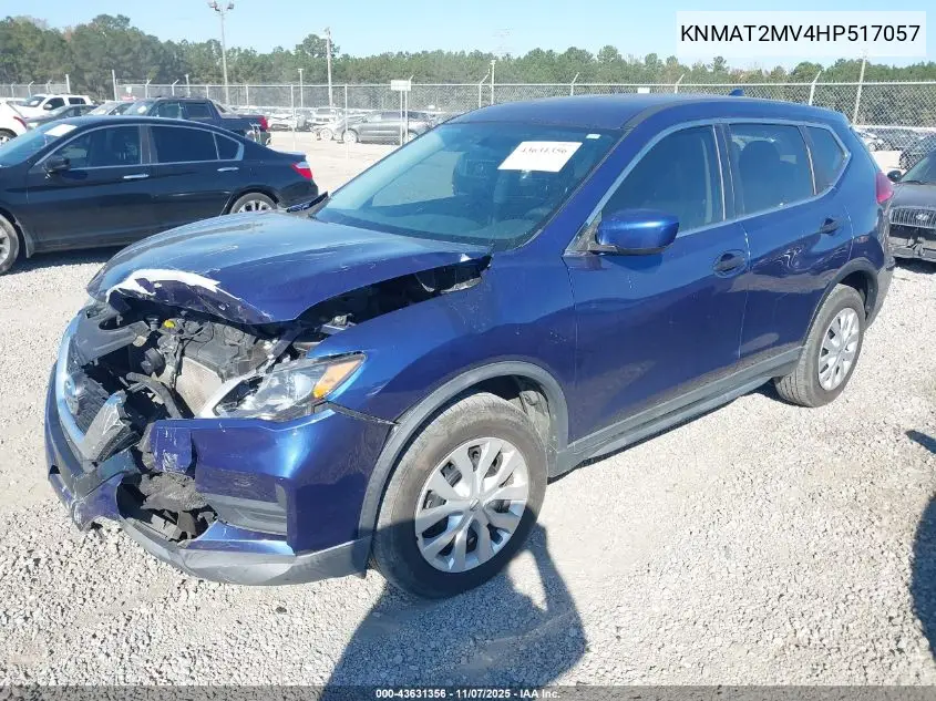 KNMAT2MV4HP517057 2017 Nissan Rogue S