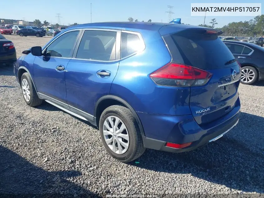 KNMAT2MV4HP517057 2017 Nissan Rogue S