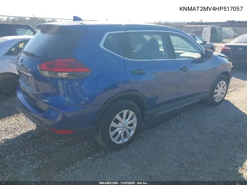 KNMAT2MV4HP517057 2017 Nissan Rogue S