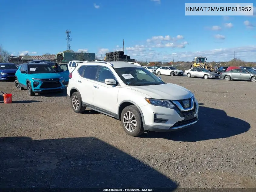 KNMAT2MV5HP615952 2017 Nissan Rogue Sv
