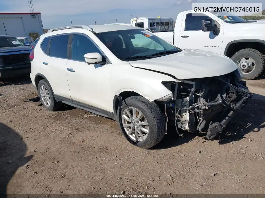 5N1AT2MV0HC746015 2017 Nissan Rogue Sv