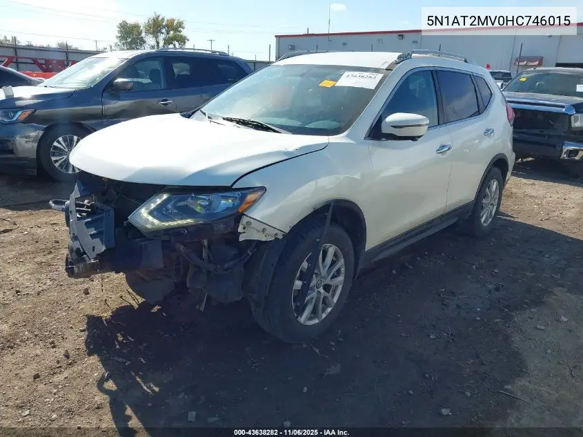 5N1AT2MV0HC746015 2017 Nissan Rogue Sv
