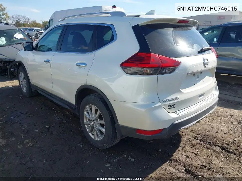 5N1AT2MV0HC746015 2017 Nissan Rogue Sv