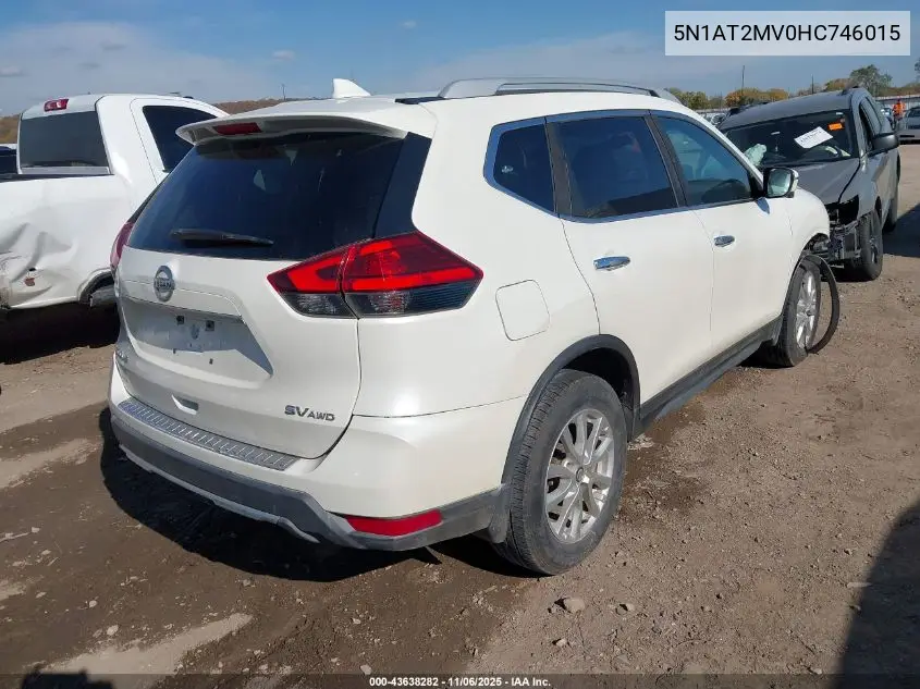 5N1AT2MV0HC746015 2017 Nissan Rogue Sv