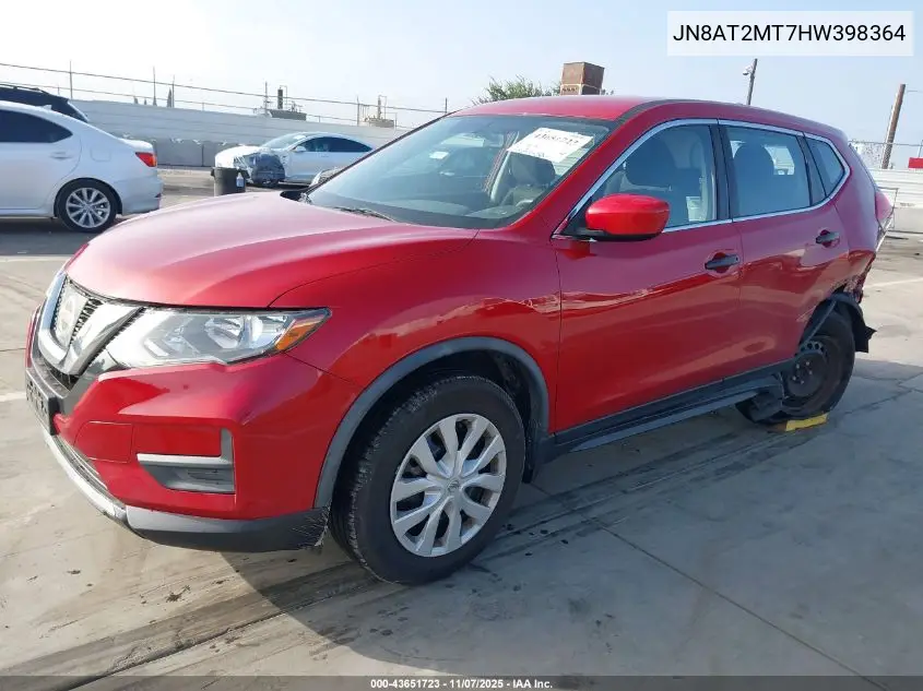 JN8AT2MT7HW398364 2017 Nissan Rogue S