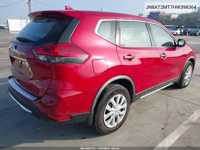 JN8AT2MT7HW398364 2017 Nissan Rogue S