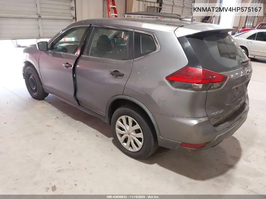 KNMAT2MV4HP575167 2017 Nissan Rogue S