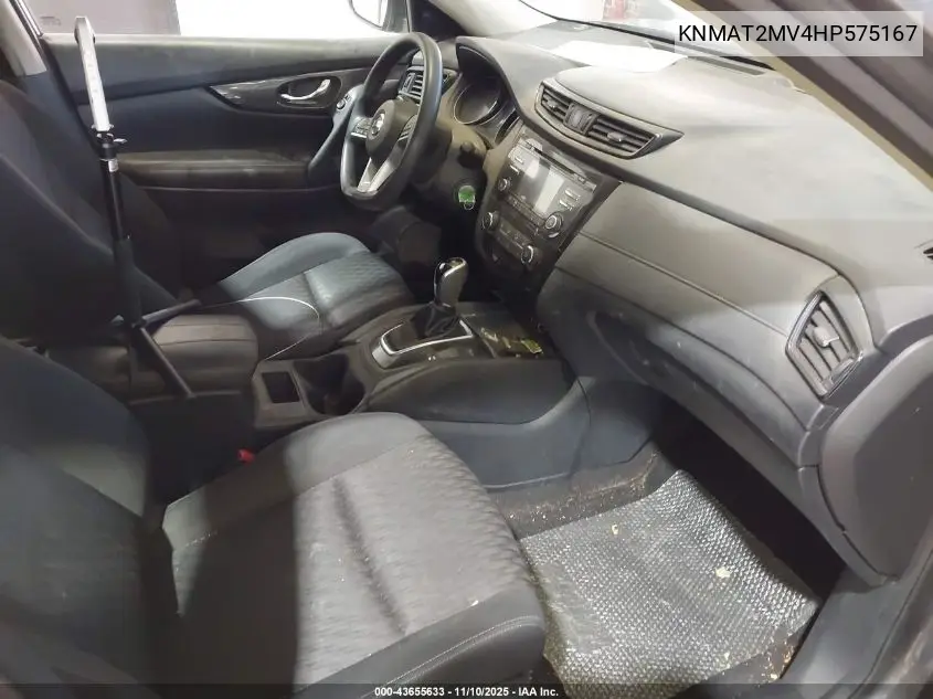 KNMAT2MV4HP575167 2017 Nissan Rogue S
