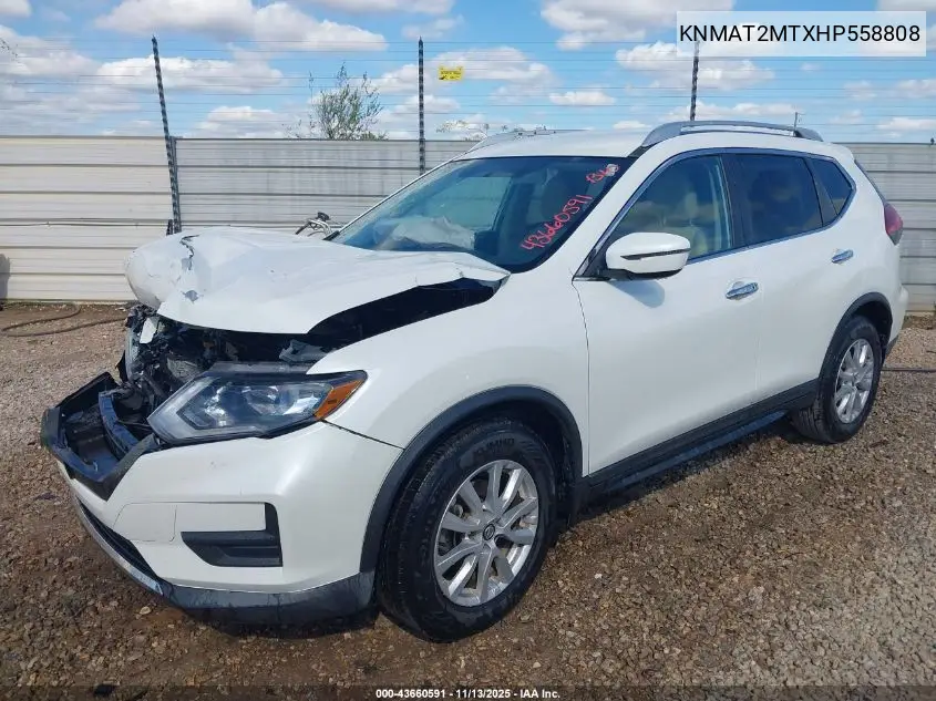 KNMAT2MTXHP558808 2017 Nissan Rogue Sv