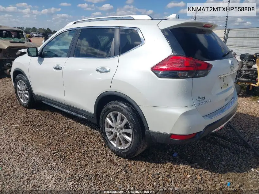KNMAT2MTXHP558808 2017 Nissan Rogue Sv