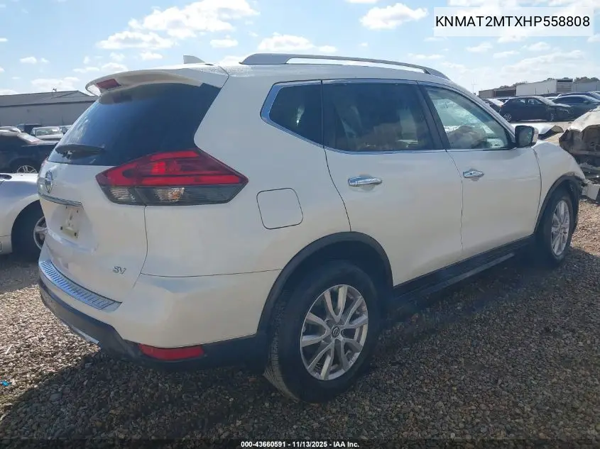 KNMAT2MTXHP558808 2017 Nissan Rogue Sv