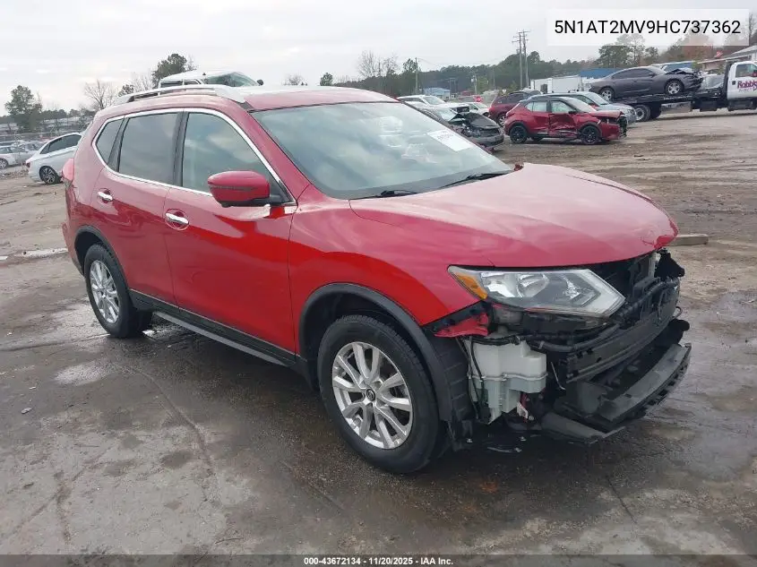 5N1AT2MV9HC737362 2017 Nissan Rogue Sv
