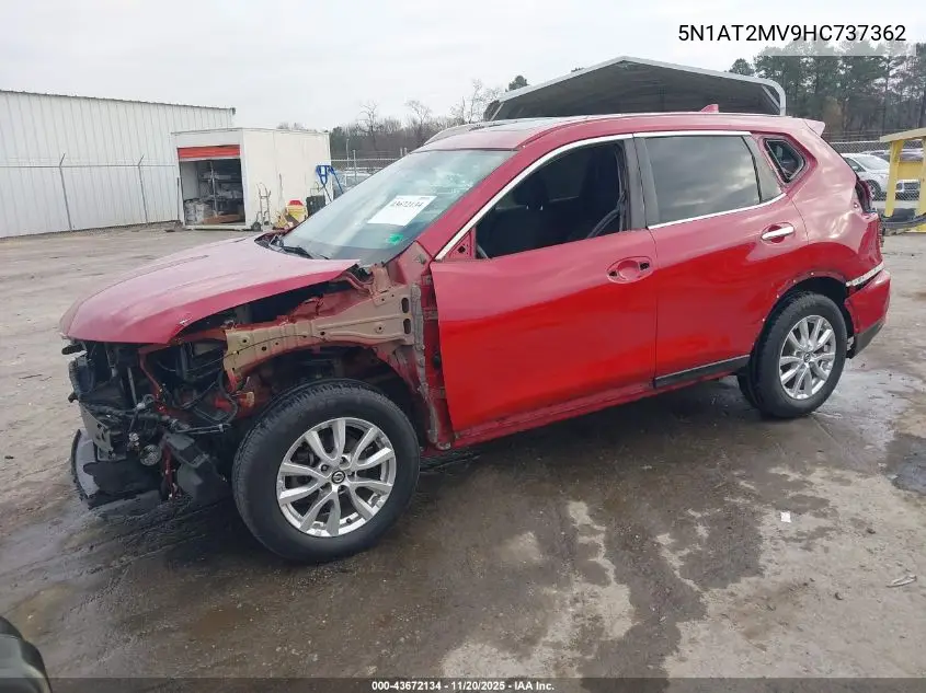 5N1AT2MV9HC737362 2017 Nissan Rogue Sv