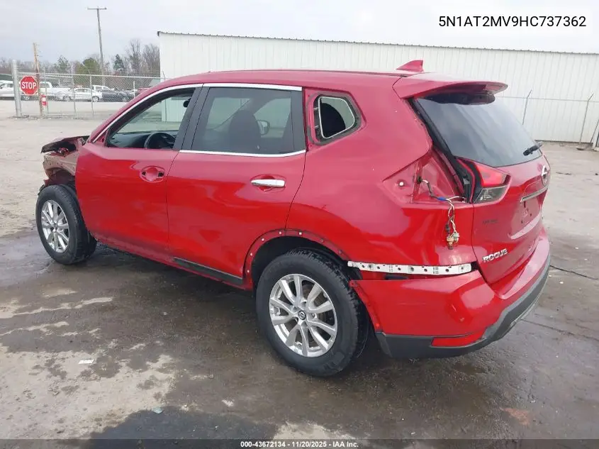 5N1AT2MV9HC737362 2017 Nissan Rogue Sv