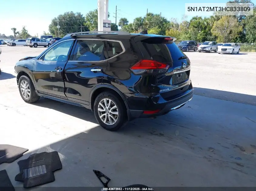 5N1AT2MT3HC833809 2017 Nissan Rogue Sv